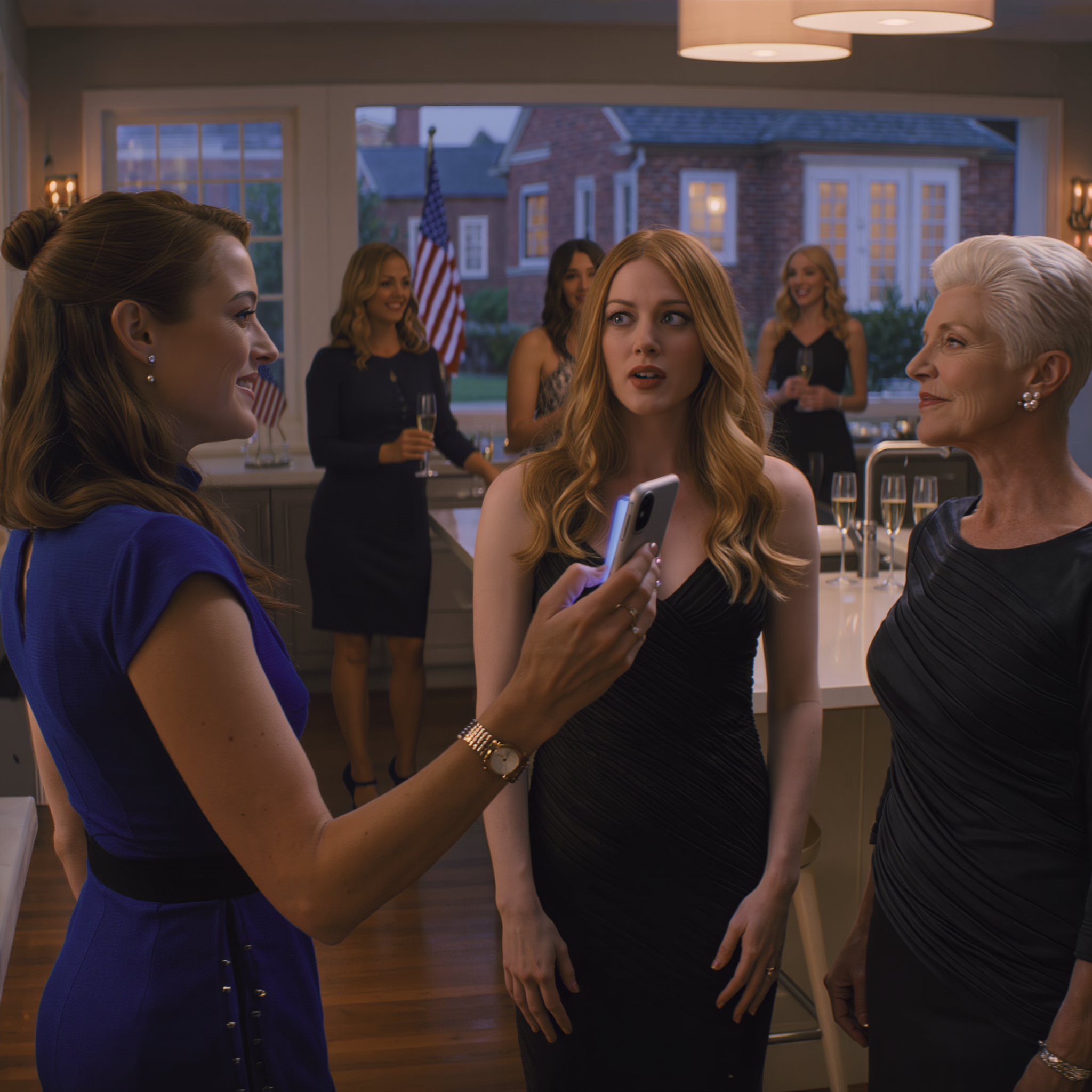 At my housewarming party, my sister swept in and said, “This house is perfect for my kids”—and my mother smiled like it was settled: “Start packing. We’ll move in tomorrow.” I didn’t argue. I just smiled, unlocked my phone, and asked one quiet question about what they did when I was eighteen. Then I tilted the screen toward them, and the whole room froze—because the message on that screen was from years ago, and it still had receipts.