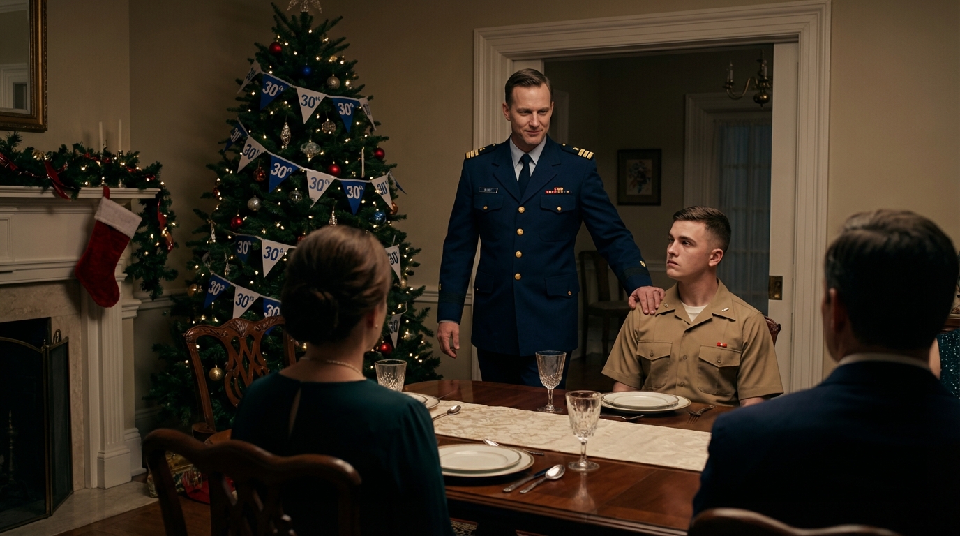 They Doubted Me for Years — Then My Brother’s Commander Left Them All Speechless. Suburban America on a Saturday night: