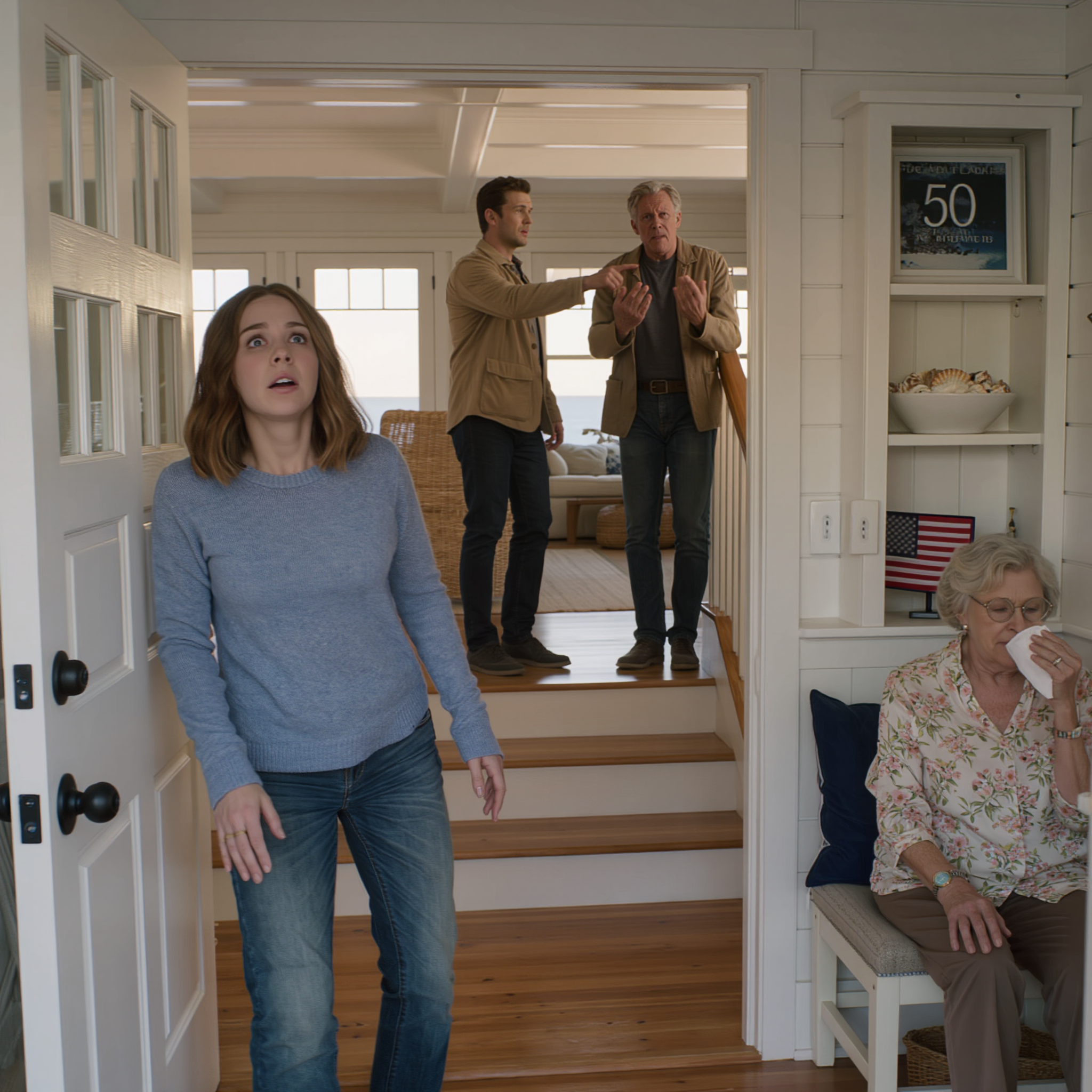 I Bought My Parents a $425,000 Seaside House for Their 50th Anniversary—A Dream They Never Let Themselves Want. One Weekend Later, I Opened the Front Door and Found My Mom in Tears… and My Sister’s Husband Pointing at My Dad, Yelling, “Get out.”