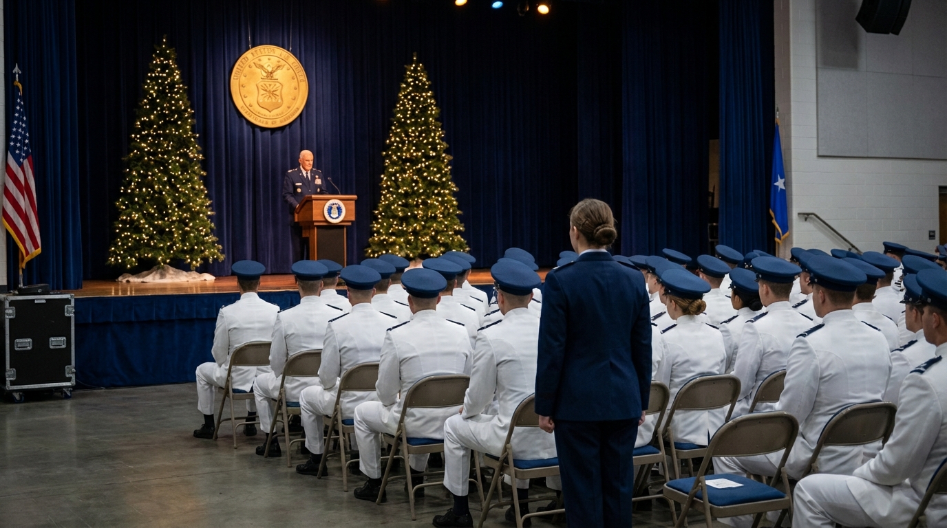 She Was ‘Just’ a Cadet — Until an Admiral Stood and Called Out, “Iron Wolf, Stand By.” Fog rolls off the Atlantic