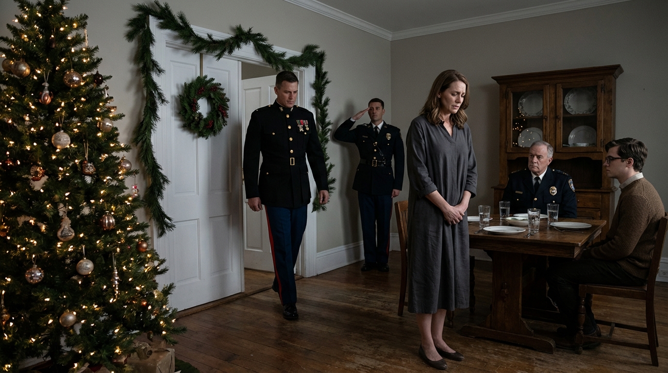 My Sister Arrested Me At Family Dinner—Then Her Captain Saluted Me: “General, We’re Here”