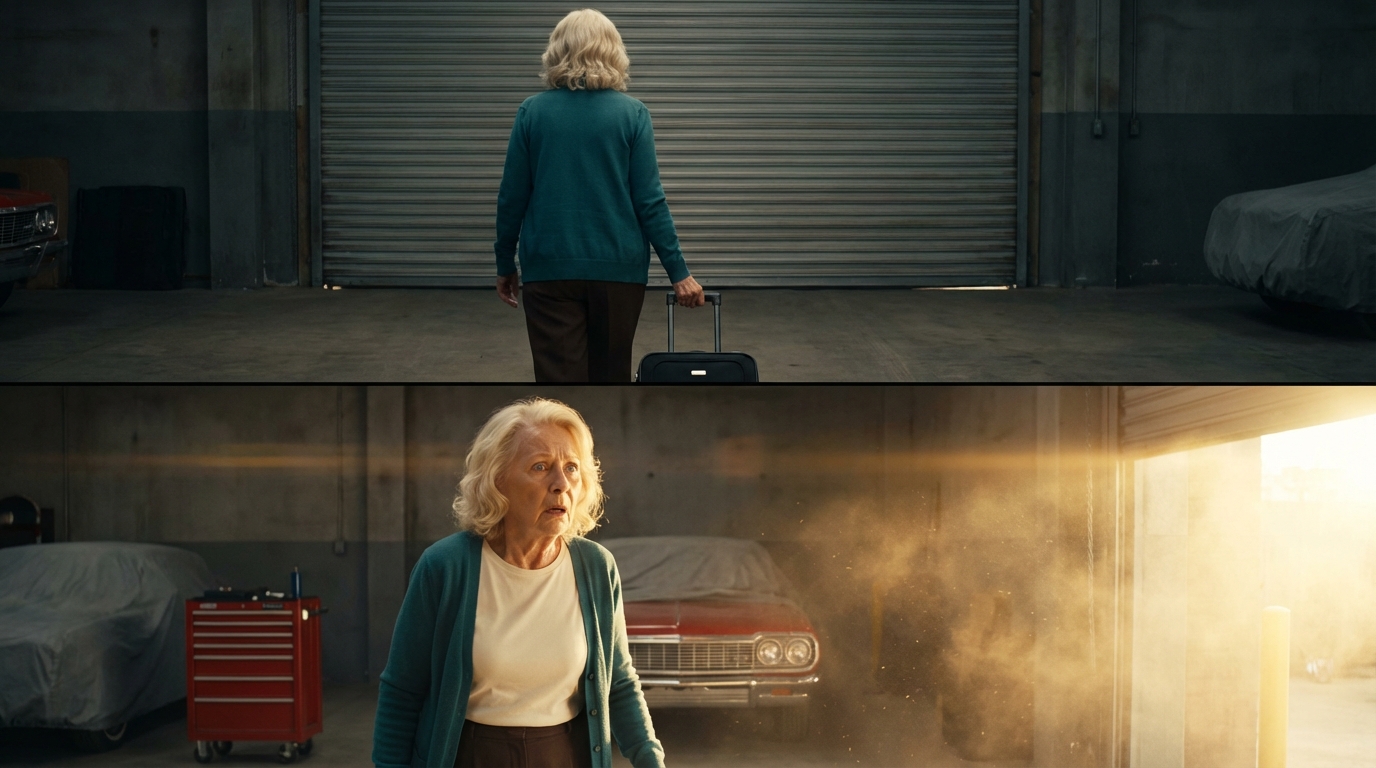 I Inherited A Run-Down Garage From My Husband, And My Son Got A Penthouse In Los Angeles. When He Found Out, He Called Me A “Useless Old Woman” And Threw Me Out Of The House. So I Decided To Spend The Night In The Garage. But When I Opened It, I Froze In Place At What I Saw…