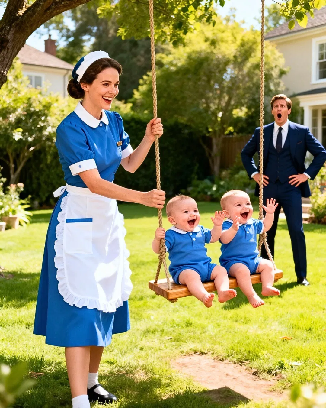 Millionaire arrives home early… and almost faints at what he sees