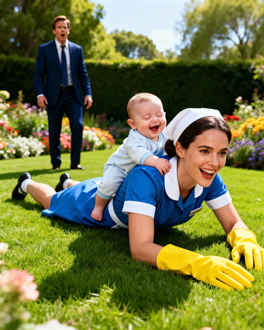 Millionaire arrives early at country house… And almost faints at what he sees