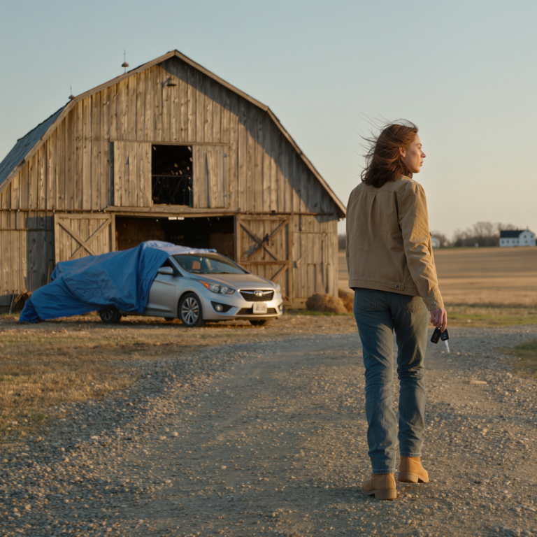 I drove three hours to surprise my mom on her birthday and the first thing I saw was my husband’s car hidden behind our barn