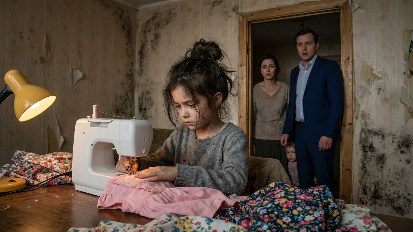 A MILLIONAIRE GOES TO PICK UP HIS DAUGHTER’S DRESS AND FINDS A LITTLE GIRL