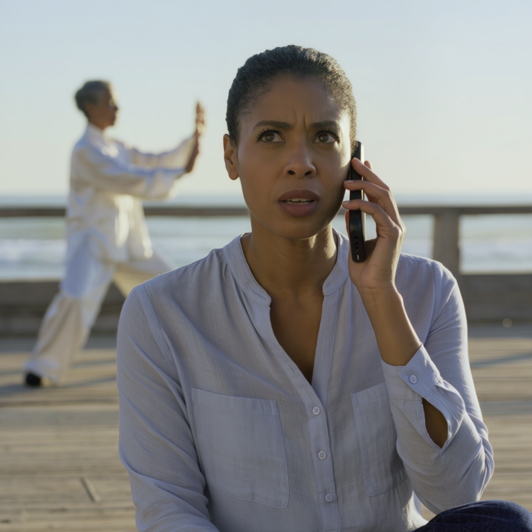 The morning my sister called to say our mom died, my mom was standing next to me with her coffee, and in that second I knew this wasn’t grief calling, it was something colder that had been waiting for its moment