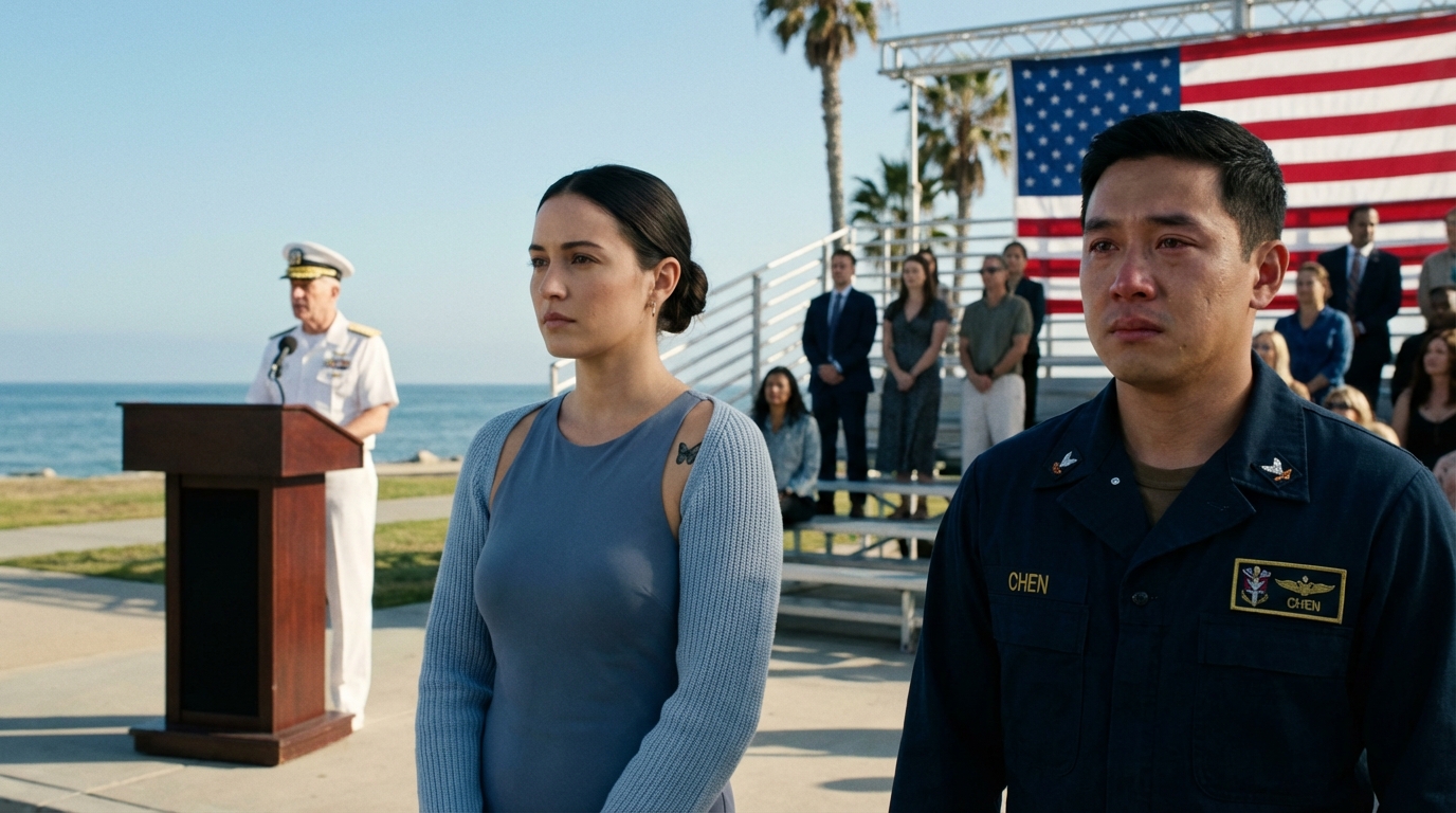 She Only Came to Watch Her Son Graduate Until Navy SEAL Commander Saw Her Tattoo and Froze. Linda Harrison looked