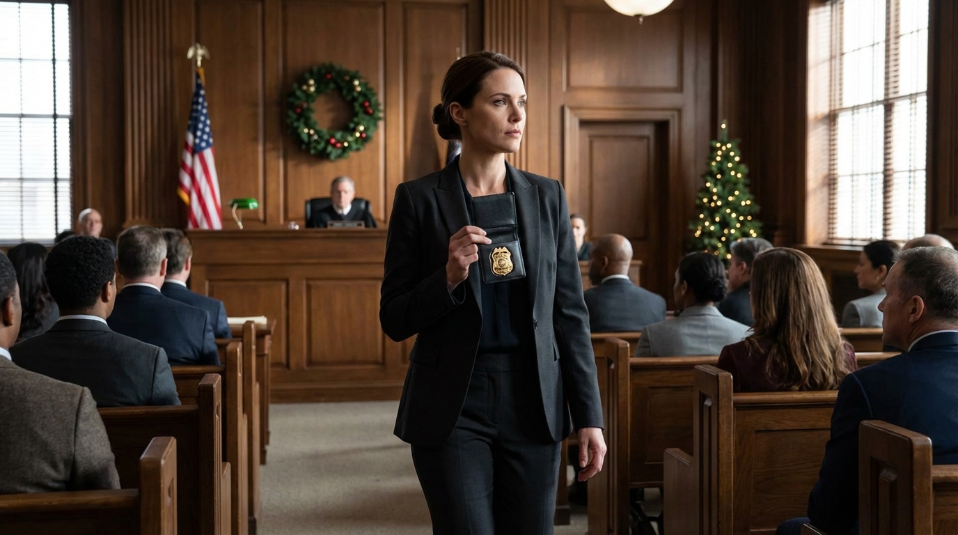 Judge Smiles at Woman in Court, Then Pauses When She Shows Her U.S. Secret Service Credentials! Morning light cuts across the Fulton County Courthouse, t