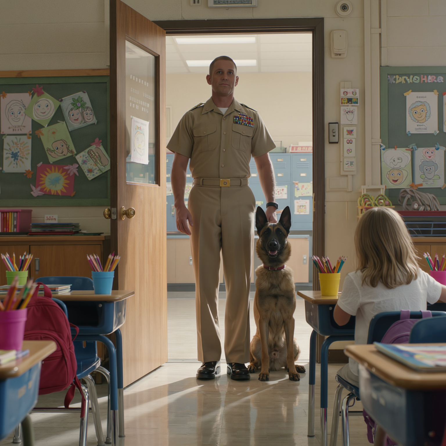 The day a quiet third grader was told to apologize for telling the truth about her Marine dad and his dog
