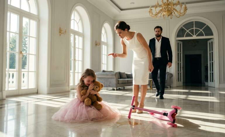Wealthy Father Returns Unexpectedly on a Quiet Afternoon — and Discovers the Sh0cking Truth About How a Stepmother Treats Her Little Daughter When No One Is Looking