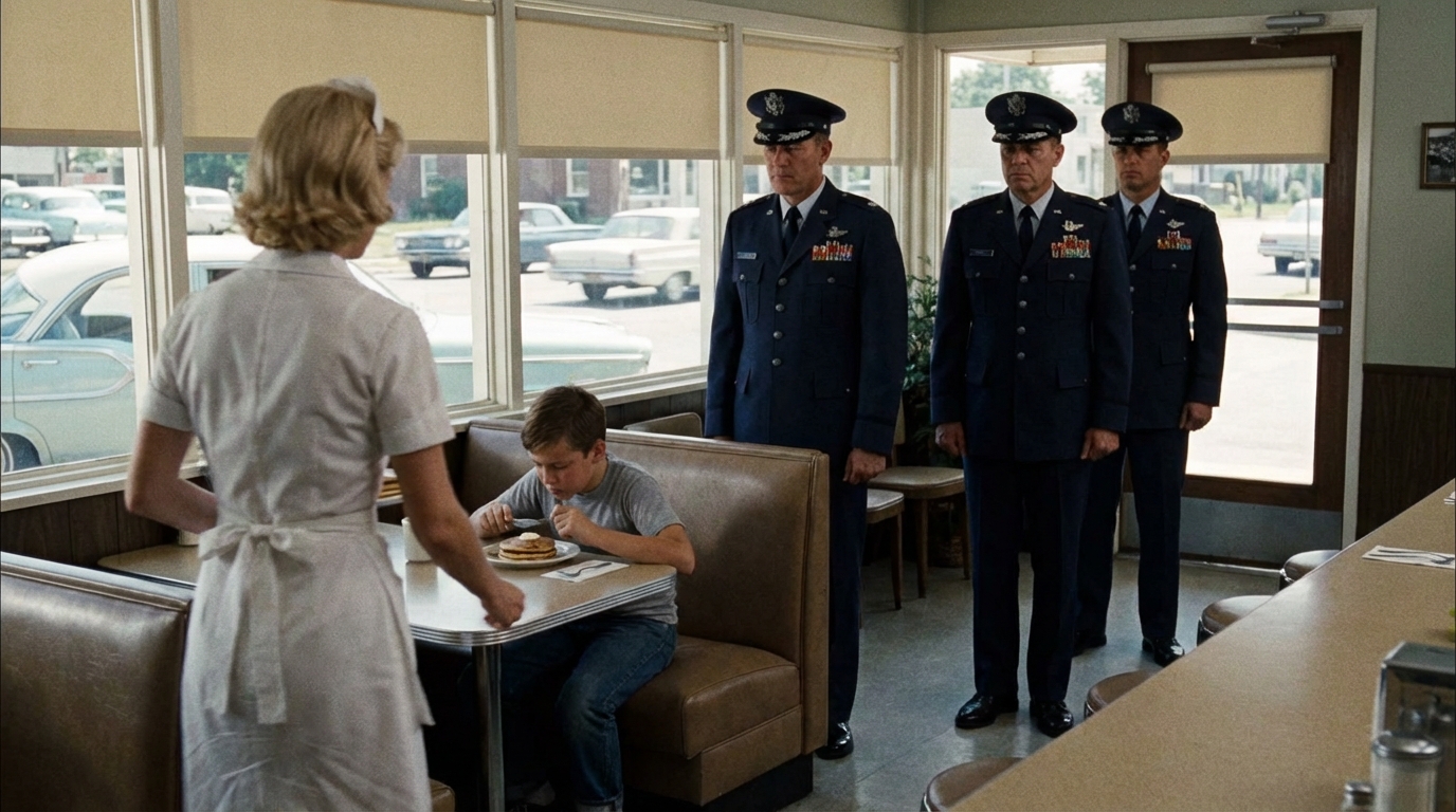 A Waitress Secretly Fed a Quiet Boy Every Day — One Morning, 4 SUVs Pulled Up to Her Diner