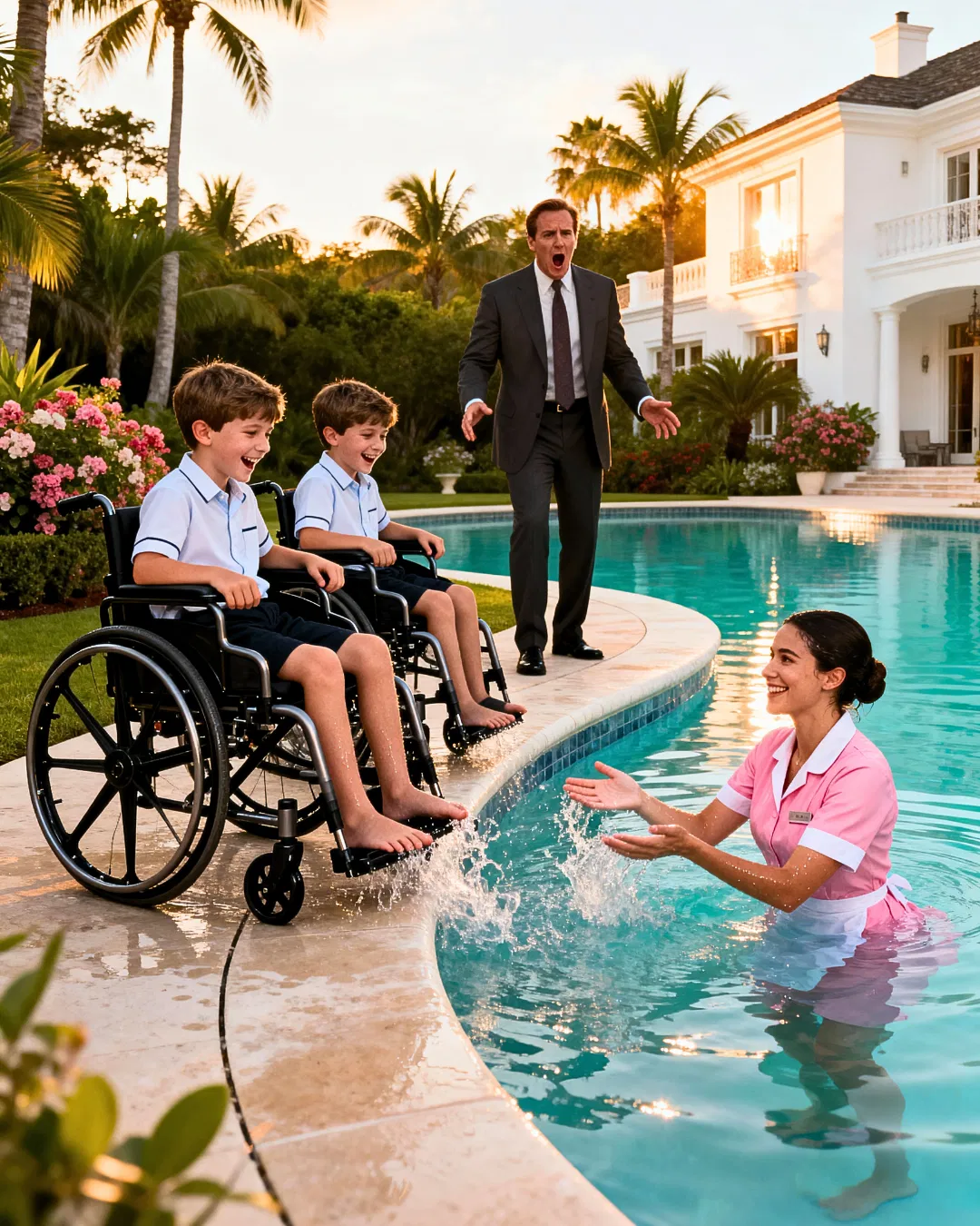 The millionaire’s twins hadn’t laughed in years… until a simple maid managed something no one else could in a single afternoon