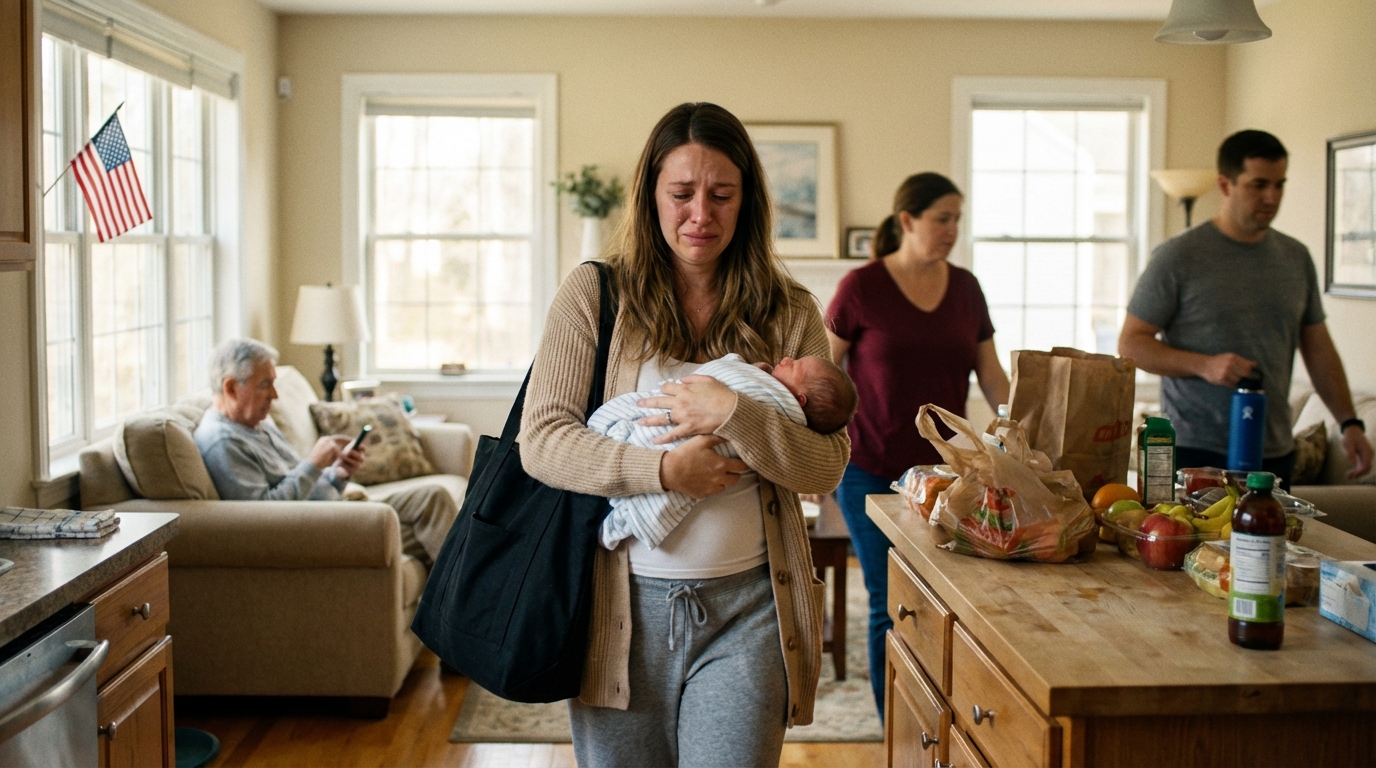 Husband’s Family Showed Up Unannou-nced Weeks After I Gave Birth, Then They Just Played With the Baby & Refused To Do Anything, So I Snapped and Told Them Off, My Hubby Came Home & Screamed at Me That He’d DIVORCE ME IF I DIDN’T APOLOGIZE.