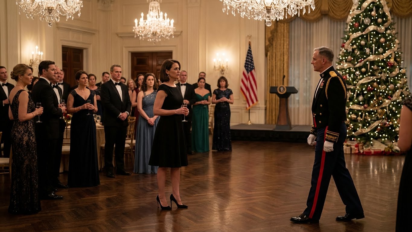 t My Brother’s Gala, He Introduced Me With A Casual Laugh: “My Sister Delivers Amazon Packages.” His Ceo Patted My Shoulder And Said, “Honest Work,” Then Turned Away. A Few Minutes Later, The Ballroom Doors Swung Open. An Officer Stepped Inside, Stopped, And Saluted. “General Jablonski, Your Vehicle Is Ready, Ma’am.” The Room Went Completely Silent As Everyone Realized He Was Talking To Me. My Name Tag Said It All: U.S. Army. I Just Smiled. “Well, My ‘Amazon’ Is Here.”