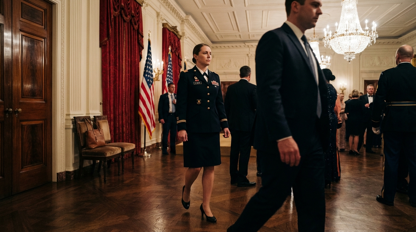 “Put Your Hands Where We Can See Them!” The Officers Shouted As I Stood In Full Uniform At The Military Banquet. My Father Smiled Coldly: “I Turned You In.” But He Never Knew…