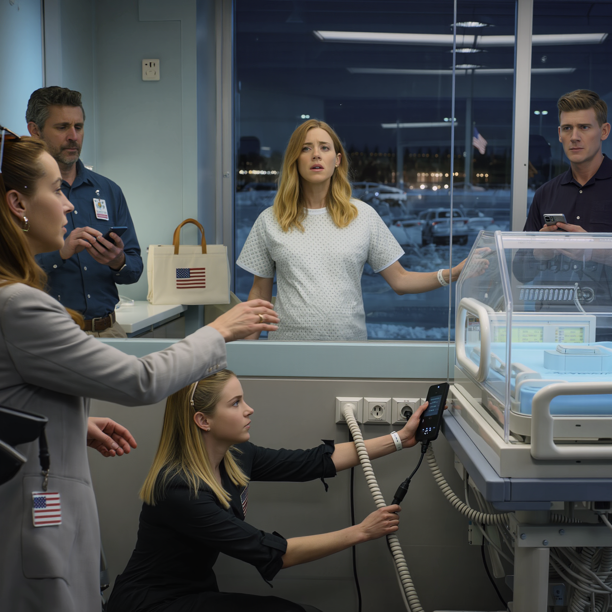 Neon lights in the NICU caught every tremor in my hands after 22 hours of labor, right as my mother delivered her cruel verdict about my four-pound baby—and my sister calmly unplugged the machine keeping him stable to charge her phone. I lunged forward, but they blocked me, insisting it was “just a few minutes.” I thought I was about to break… until the door flew open and my husband walked in.