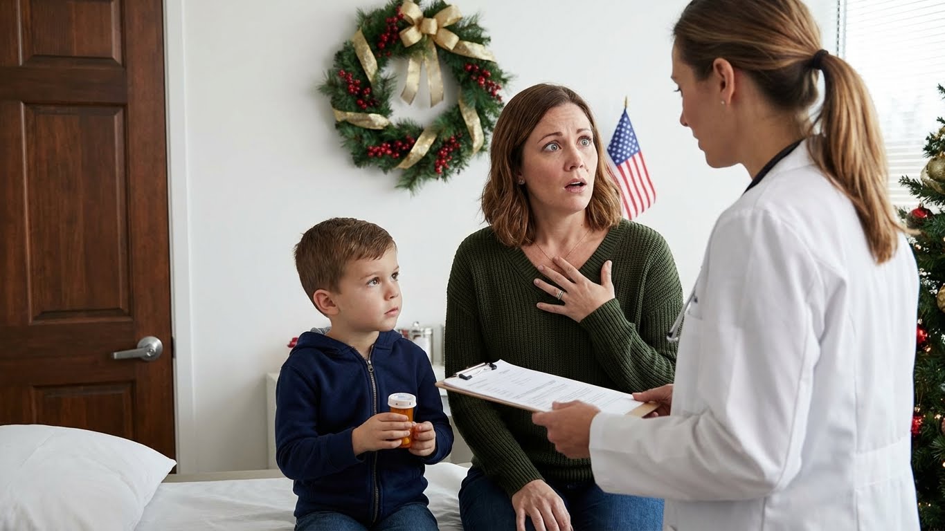 At The End Of My Three-Day Business Trip To New York, My Son Grabbed My Sleeve And Whispered, “Mom, Can I Please Stop Taking The Pills Auntie Gives Me? They Make Me Feel Sick And Tired All Day.” At The Kitchen Table, My Parents And Sister Just Laughed It Off, Calling Them “Harmless Vitamins.” I Didn’t Argue. I Slipped The Bottle Into My Bag And Took It To A Doctor The Next Morning. When He Looked At The Label And Checked My Son’s Results, The Color Drained From His Face.