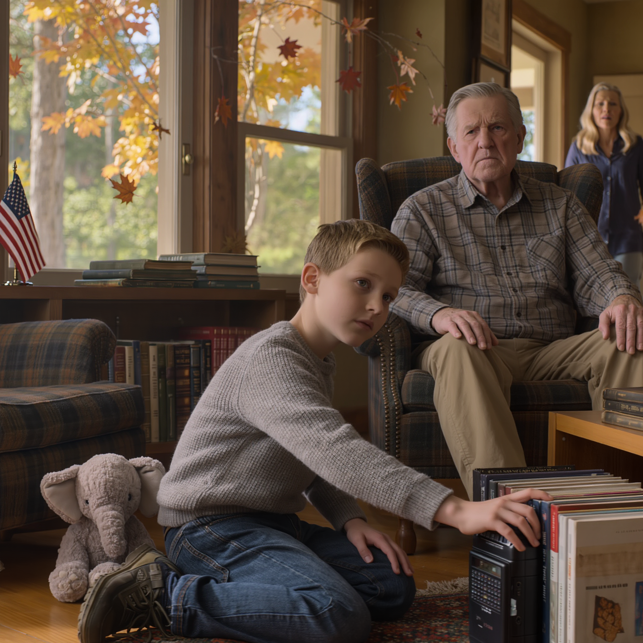 MY SON AND HIS WIFE WENT ON A TRUE STORY CRUISE, LEAVING ME TO BABYSIT MY 8-YEAR-OLD GRANDSON, WHO WAS BORN MUTE. WHEN THE DOOR SHUT, HE LOOKED AT ME AND SAID IN A PERFECT VOICE “GRANDPA, DON’T DRINK THE TEA MOM MADE SHE PLOTTED “MY BLOOD RAN COLD…