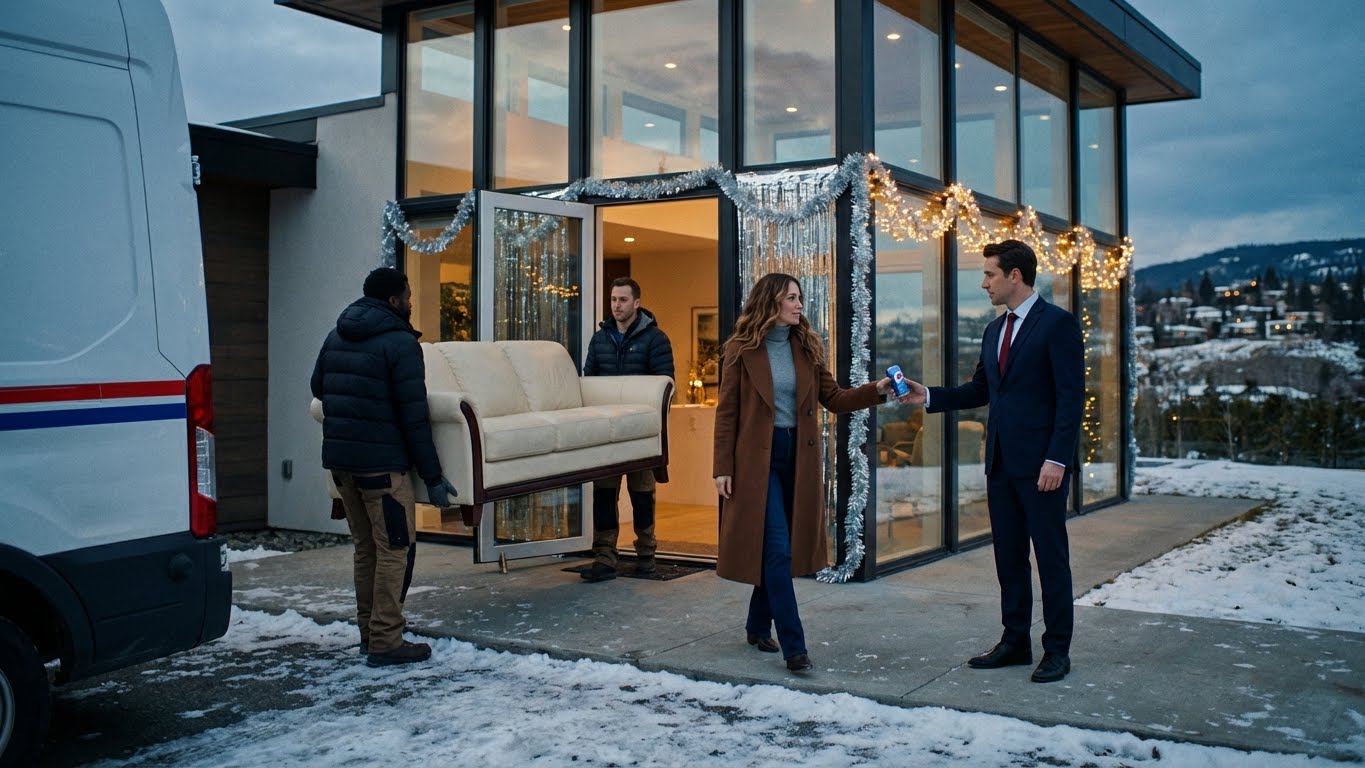 I Secretly Bought A $1 Million House, And On Moving Day I Pulled Up Expecting A Quiet, Happy Start. Instead, I Found My Sister’s Husband And His Family Standing There With Movers, Already Trying To Bring Their Belongings Inside Like The Place Belonged To Them. I Didn’t Blow Up Or Make A Scene—I Opened The Door, Smiled, And Welcomed Them In. They Were Halfway Through Celebrating When One Of Them Froze And Suddenly Shouted, “Wait A Minute!”