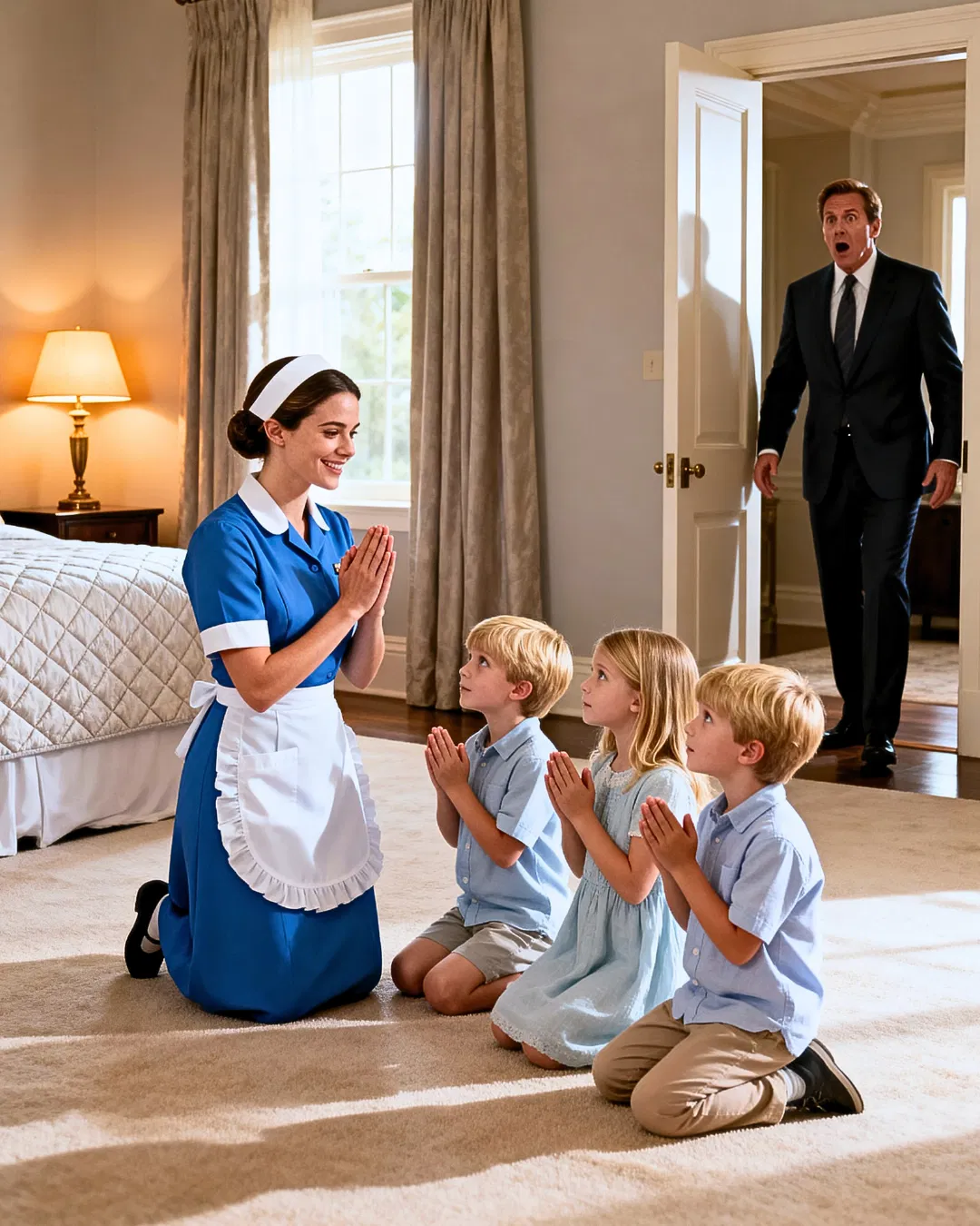 The Millionaire Hired a Maid to Clean His Mansion. He Never Expected Her to Heal His Broken Family.