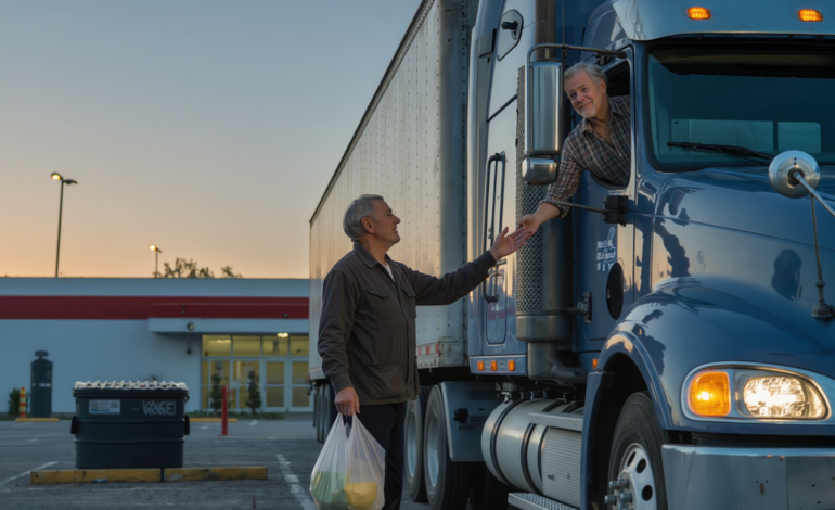 The night my own son shut his perfect front door in my face and a tired truck driver rolled down his window and changed the rest of my life