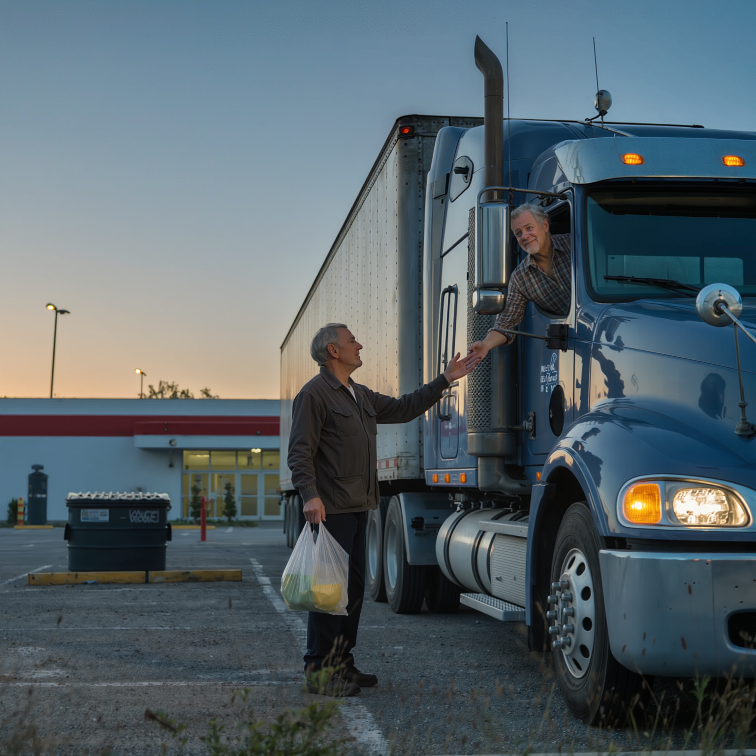 The night my own son shut his perfect front door in my face and a tired truck driver rolled down his window and changed the rest of my life