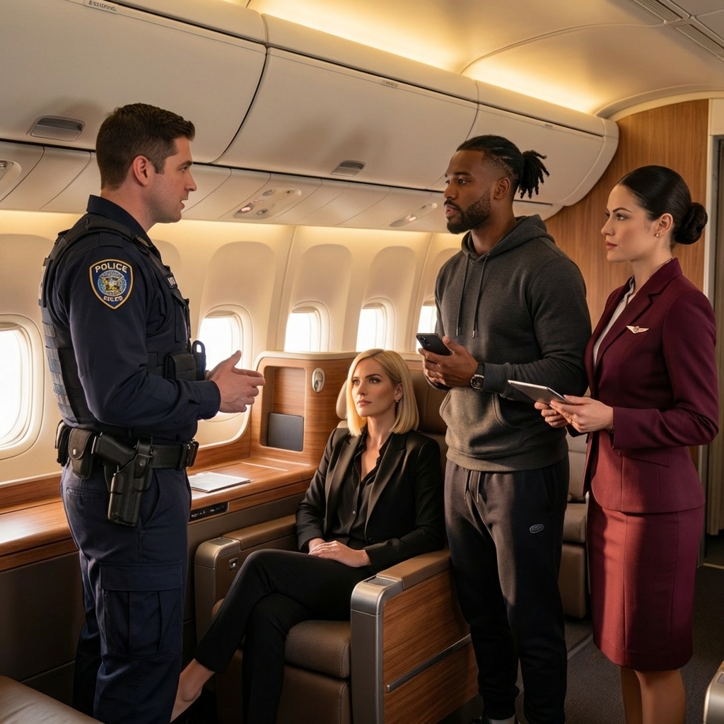 He was dragged out of seat 1A, and the passengers and crew immediately believed a woman’s story, ignoring the ticket in his hand. People started pulling out their phones to livestream, and then security personnel appeared, but when he calmly took out his phone and turned on the screen, everything quickly reversed.