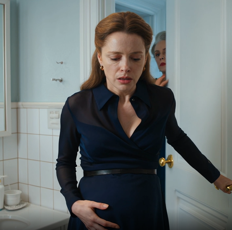 I went into labor an hour before my sister-in-law’s wedding—my MIL took my phone, locked the bathroom door, and said, “Hold it. Don’t steal her spotlight.” Hours later, I woke up under hospital lights… and her face went white when my husband walked in.