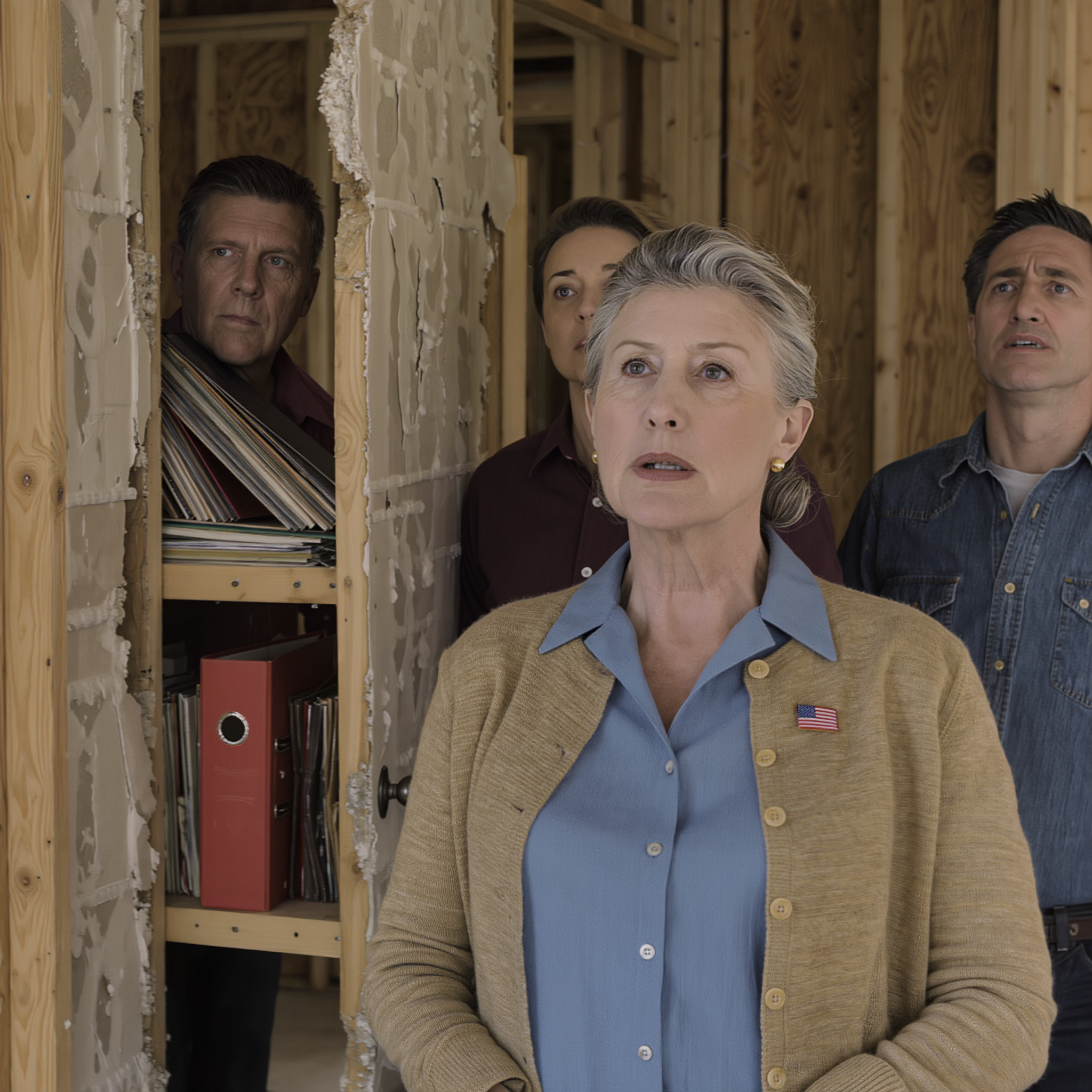 ‘Don’t come alone — bring your sons.’ – One year after my husband passed away, I hired a company to renovate his old office. I had just arrived at church when the contractor called and said, “Ma’am, I need you to come see what we found… but please don’t come alone. Bring your two sons.” “Why would you say that?” I asked. My stomach dropped the moment we pulled up…