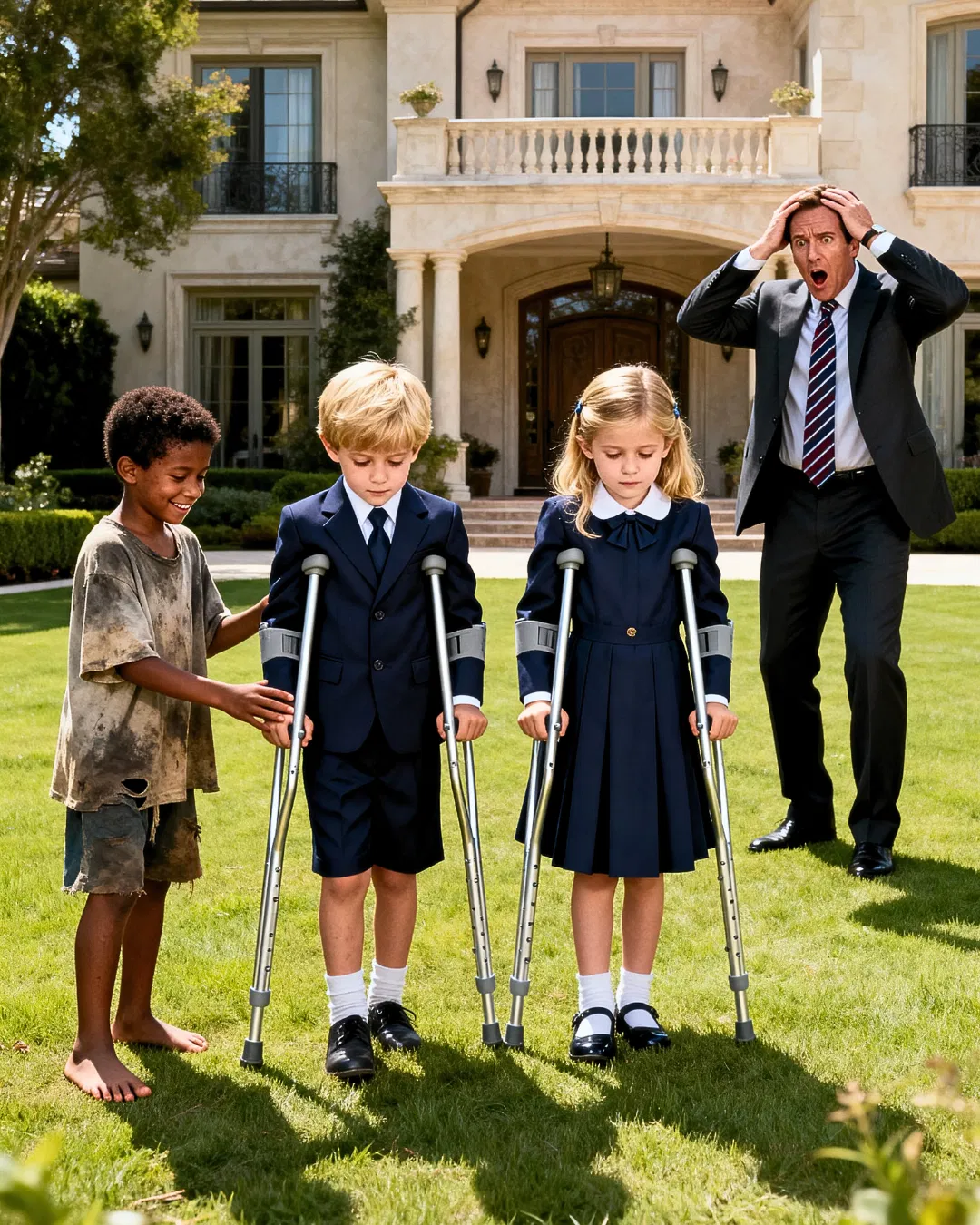 “I’ll Adopt You If You Heal My Kids,” the Millionaire Laughed—Then the Street Kid Only Touched…