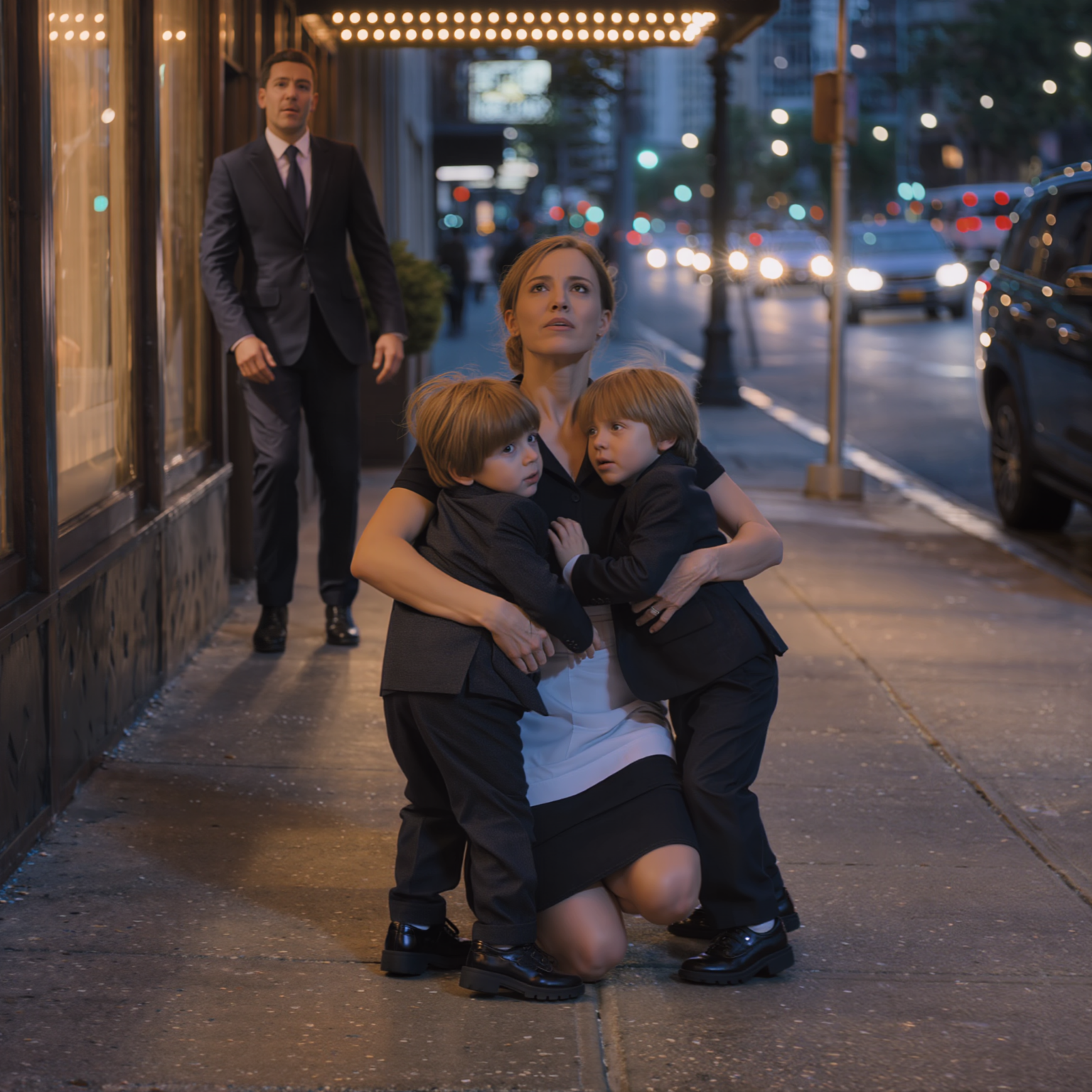 The night a broke New York waitress threw herself in front of a bullet for a stranger’s twins and woke up in a life she never asked for