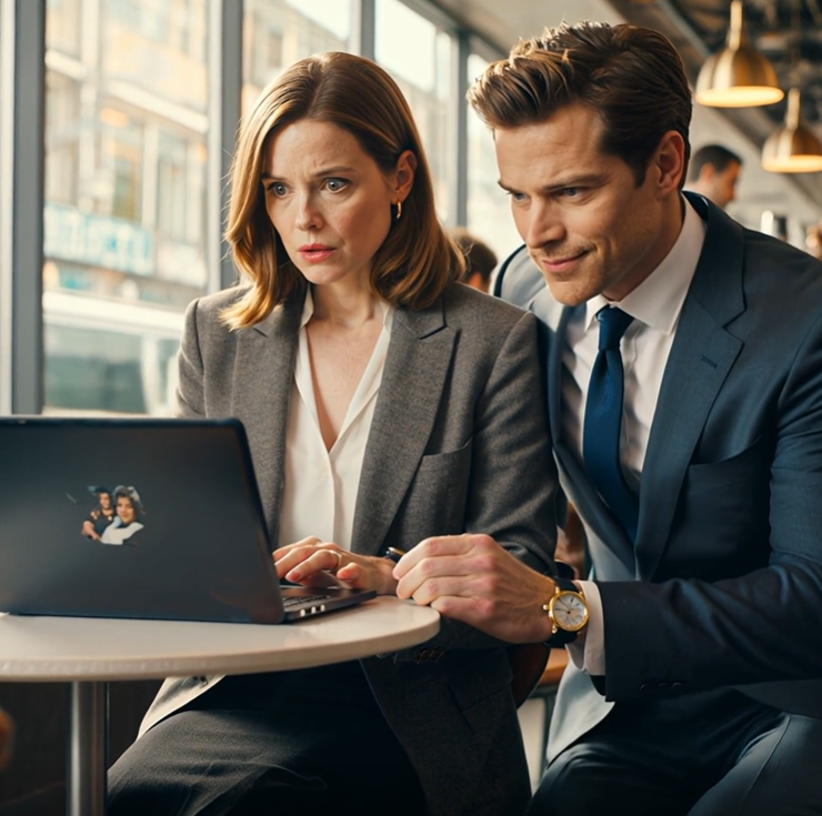 A stunning man sat down beside me and said, “Your husband is seeing my wife.” Then he leaned in, smirked, and whispered, “Forget him — come out with me tonight.” I said yes immediately… and it changed my life.