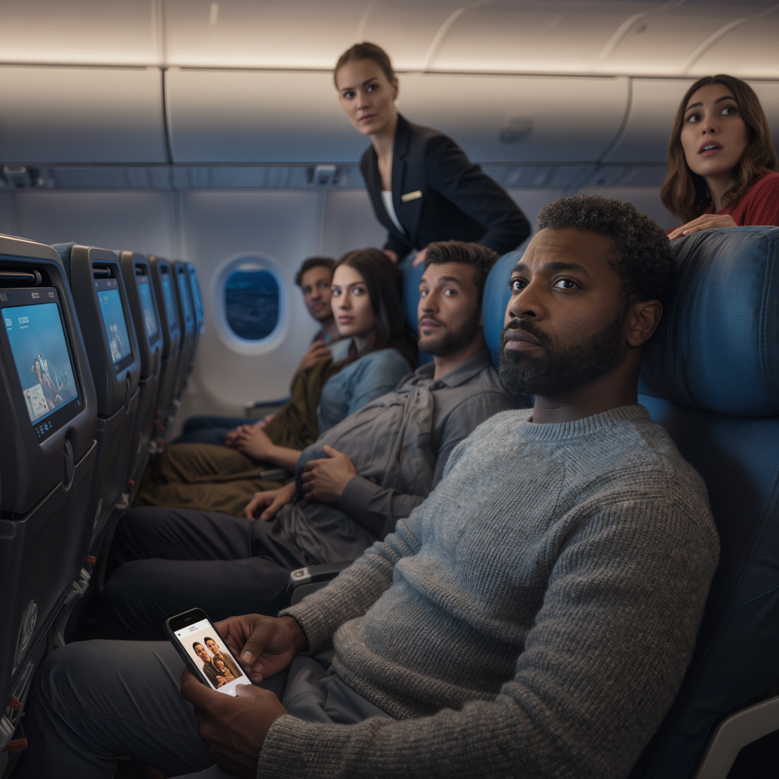 A Black Single Dad in Seat 8A — When the Captain Asked If Any Combat Pilots Were on Board
