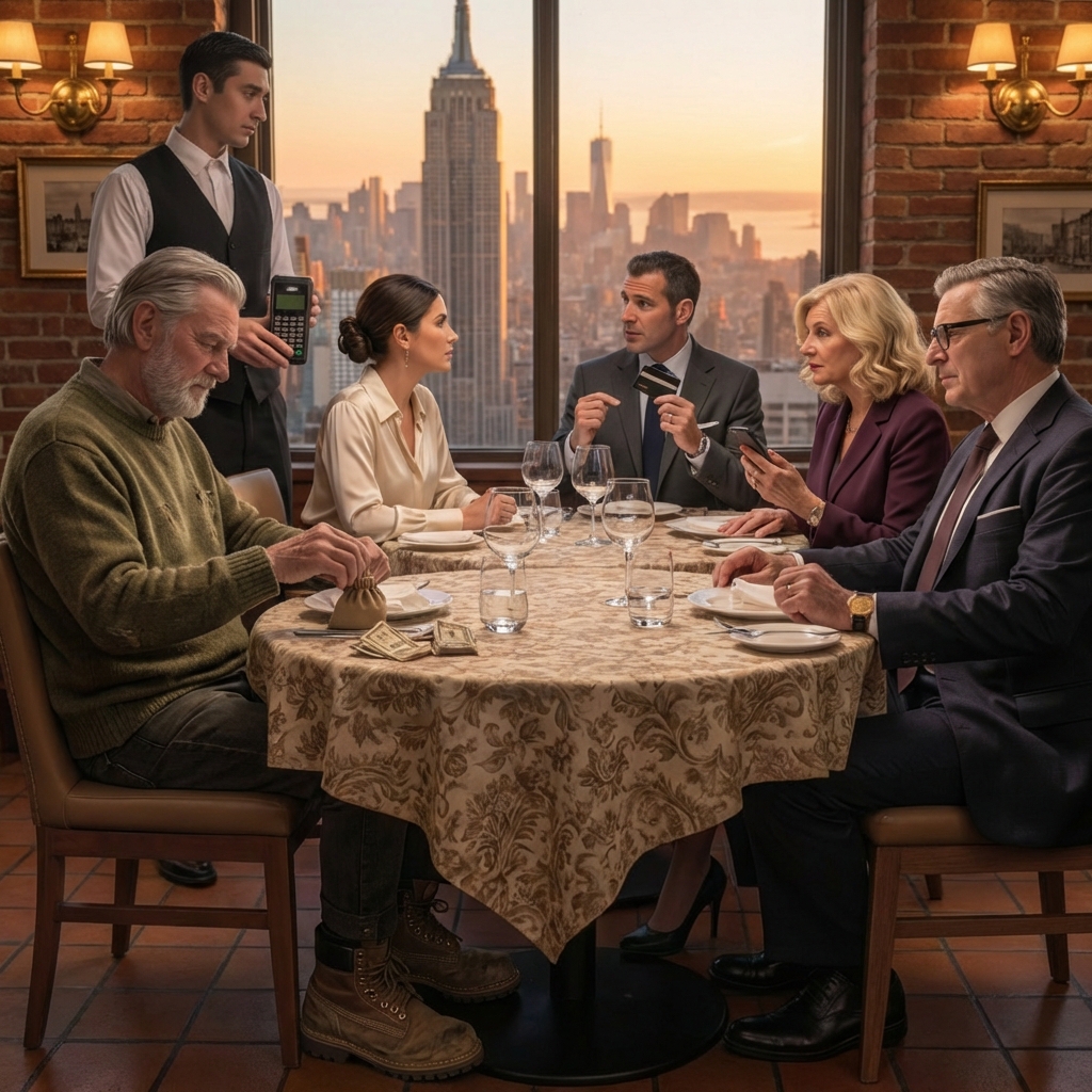 I Let My Daughter Think I Was a Broke Old Man in a Drafty Cabin—Until My Son-in-Law Dragged Me to a Five-Star Chicago Restaurant to Show Off His “Dynasty,” Mocked My Mud-Stained Boots, and Watched His Cards Fail at the Table. They Laughed at My Pocket Change… Not Knowing One Quiet Call Would Wake the Empire I Built, and Their Perfect Image Would Start Cracking That Same Night.