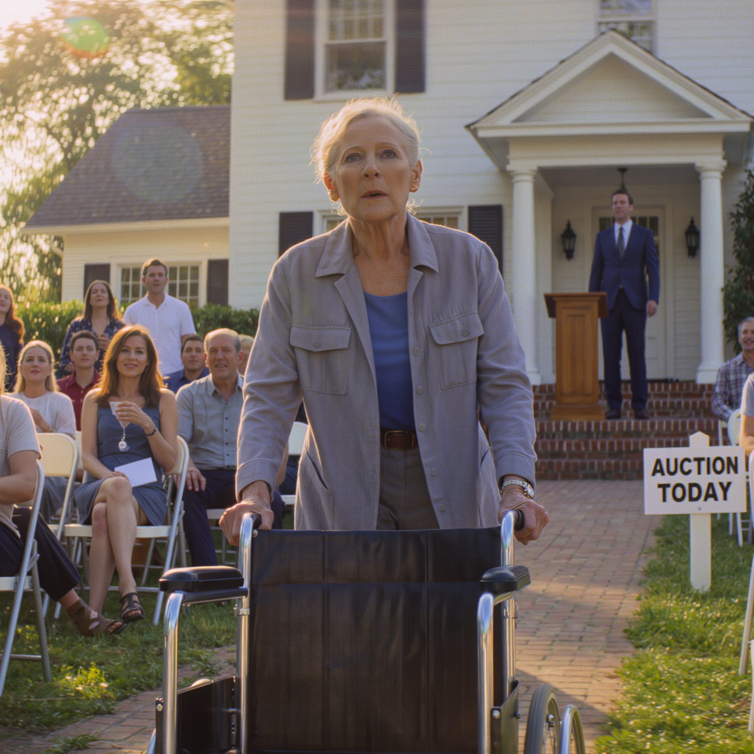 She walked out of a care center in slippers—then found her own home being auctioned like she never existed