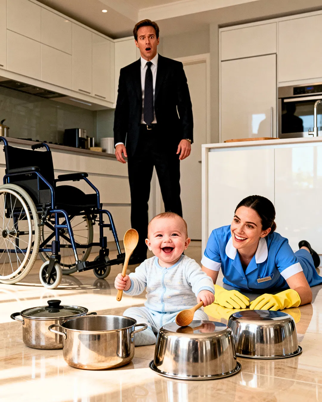 Businessman hid cameras to protect his paralyzed son… and caught what the cleaning lady was doing