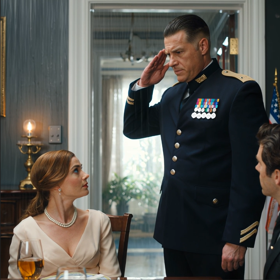 “You’re embarrassing this family,” Mom said in front of everyone, and my brother’s mouth twisted into that familiar sneer. “Deadbeat.” He let the word hang—until the front door opened, my sister’s husband walked in wearing his uniform, and the whole room forgot how to breathe.