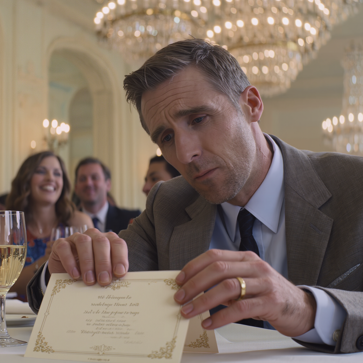 The night my son walked out of his own wedding… because of one line on a place card