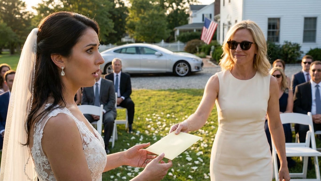 My classmate borrowed $8,000 and disappeared — three years later, she arrived at my wedding in a million-dollar car. but what i found inside her envelope made my heart stop..