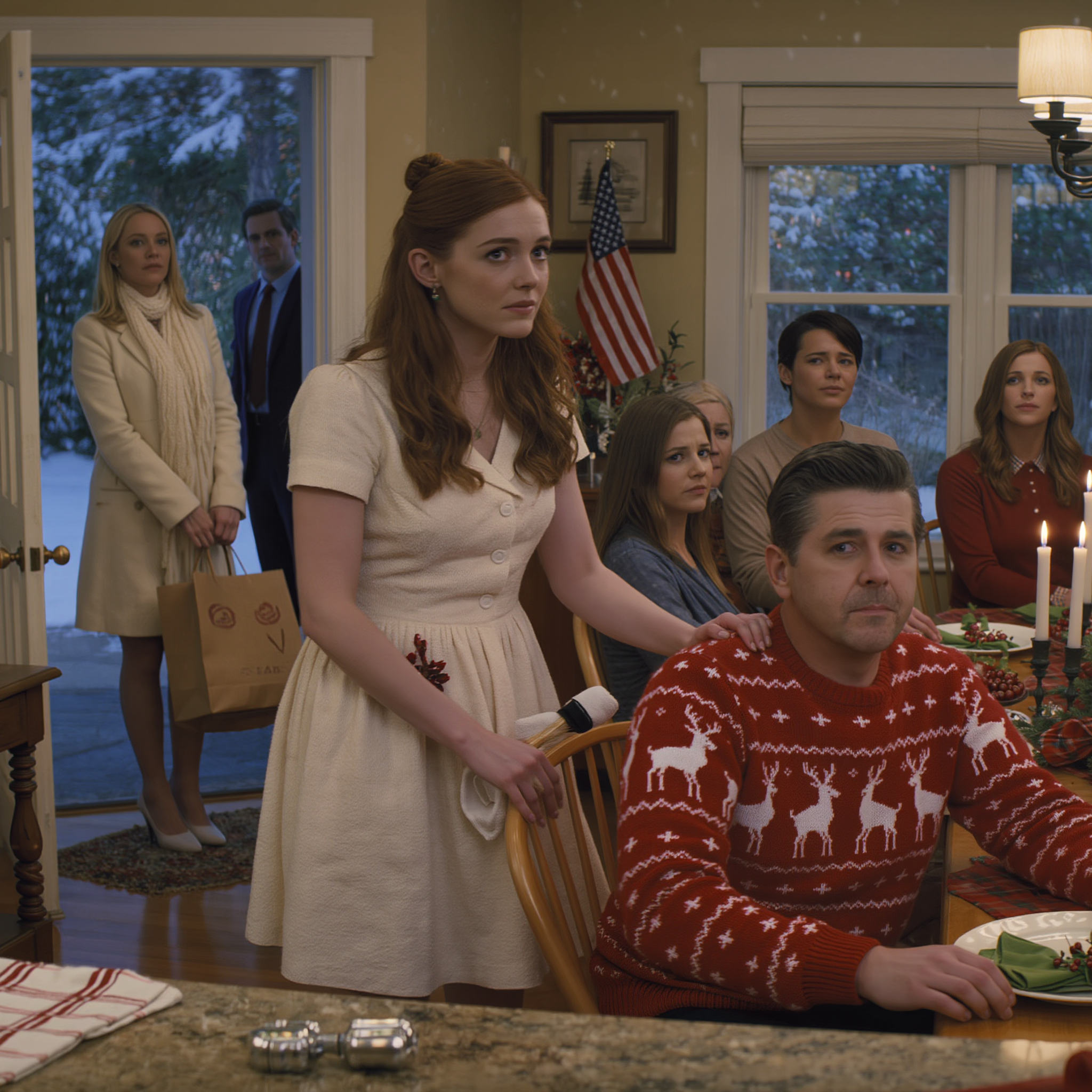 My stepdad slid my chair out of the way at Christmas dinner and told me to leave the table immediately: ‘Go sit somewhere else, this seat is for my real daughter.’ So I did. Twenty-three relatives just sat there watching, like it was a scene they’d already seen a hundred times in our family. In that moment, all the favoritism and distance of so many years came into sharp focus, but he had no idea that night changed everything. The next morning, my phone lit up with 47 missed calls…