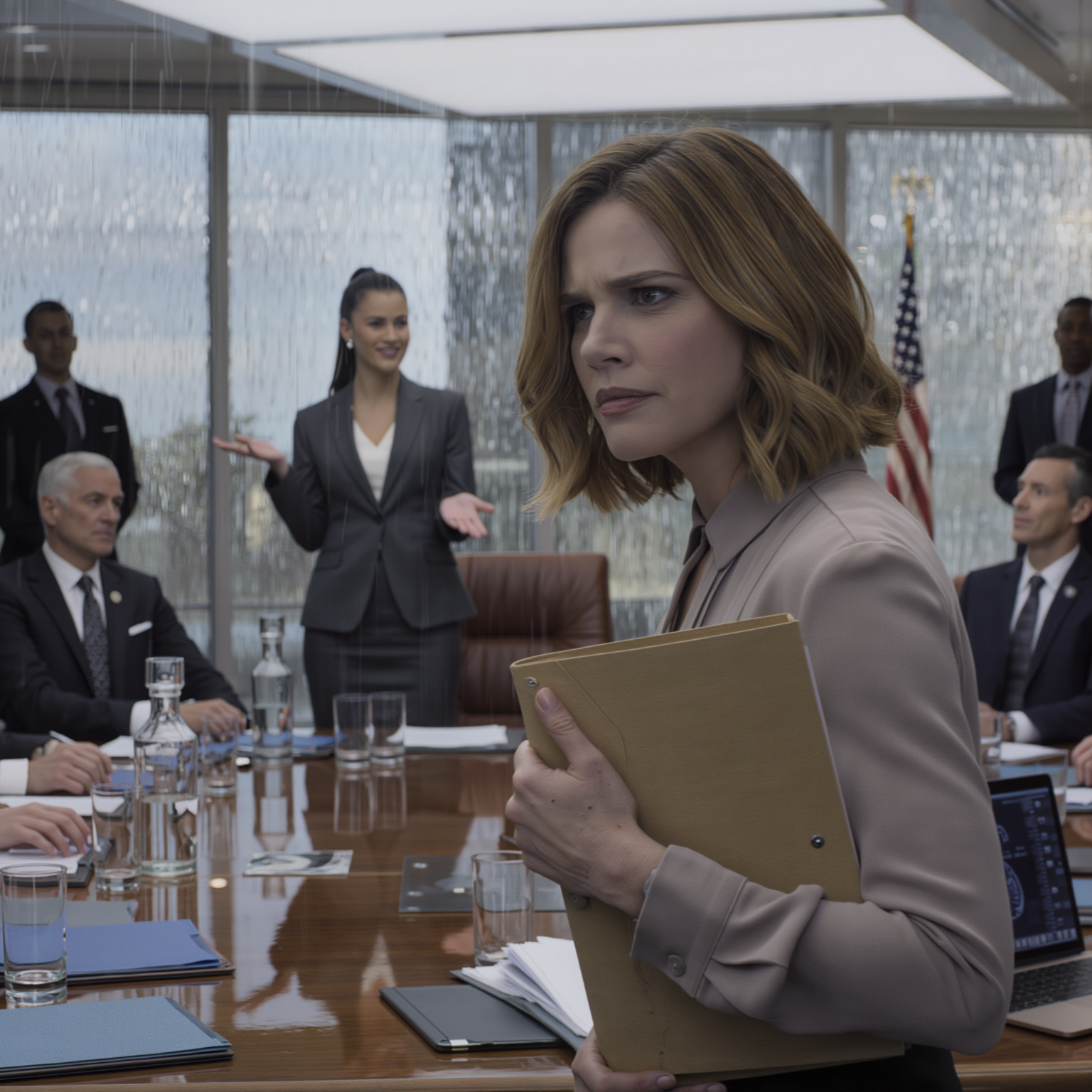 The moment she sat in the CEO’s chair, my younger sister sprang to her feet in the board meeting that I MYSELF had arranged and coldly declared: ‘You’re no longer necessary’ — I didn’t argue, I just smiled… and then laughed, making the entire room break out in goosebumps, because by the next morning she finally understood where ‘real power’ actually lives…