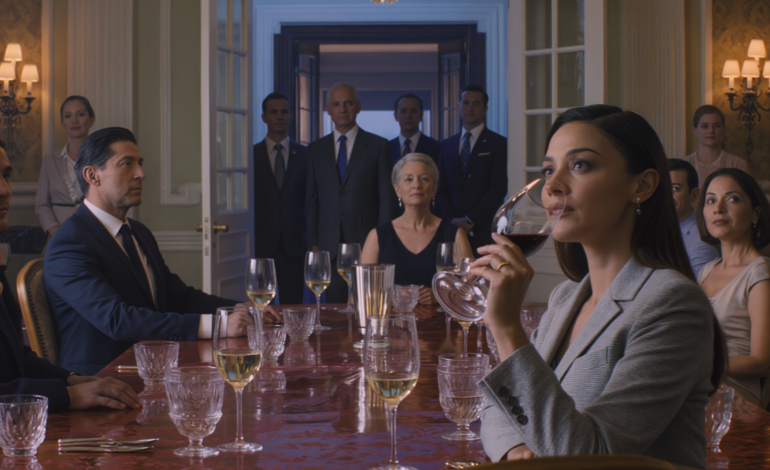 He crowned himself CEO at dinner, served me divorce news in front of his mother—then my phone lit up: “don’t move. dad’s coming.”