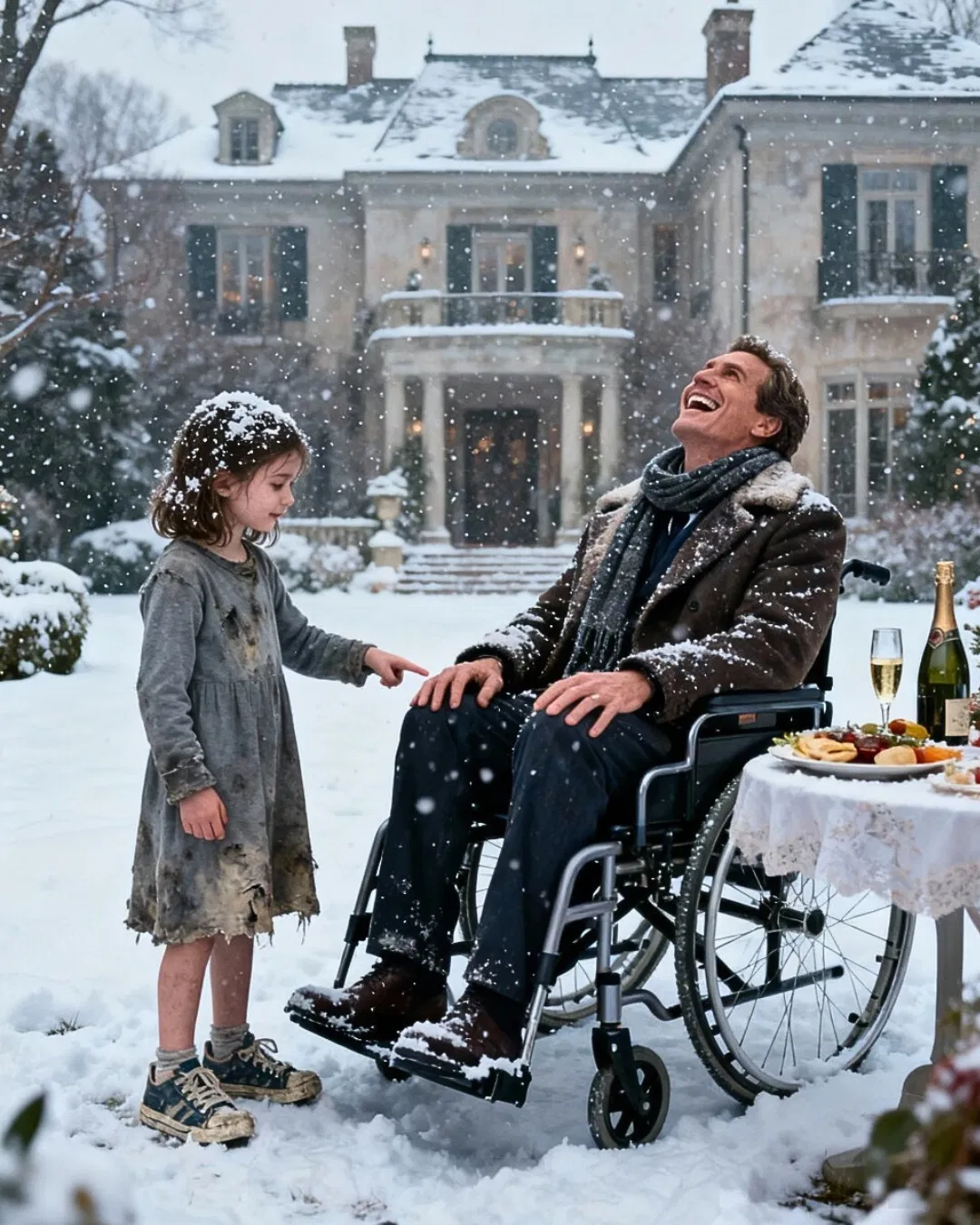 I was a billionaire paralyzed and decaying alone in a quiet mansion until a homeless six-year-old girl knocked at my door during a terrible blizzard and proposed a deal: “give me your leftovers, and I’ll help you walk again.”