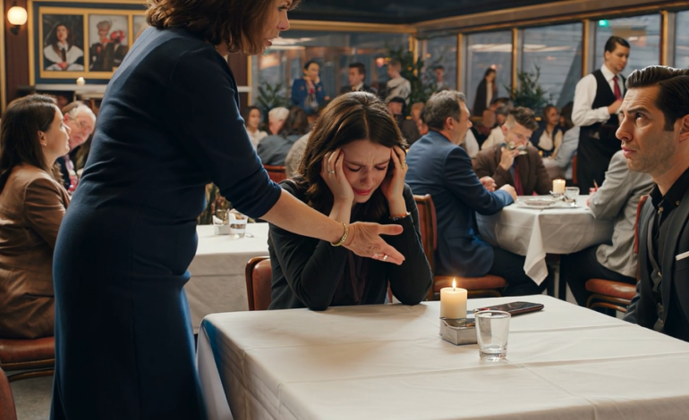 At the restaurant, my son-in-law pulled my daughter’s hair in front of everyone. His father cheered, “That’s how it’s done! She needs to learn her place.” My daughter wept. Shaking with pure rage, I stood up and did something they will never forget.