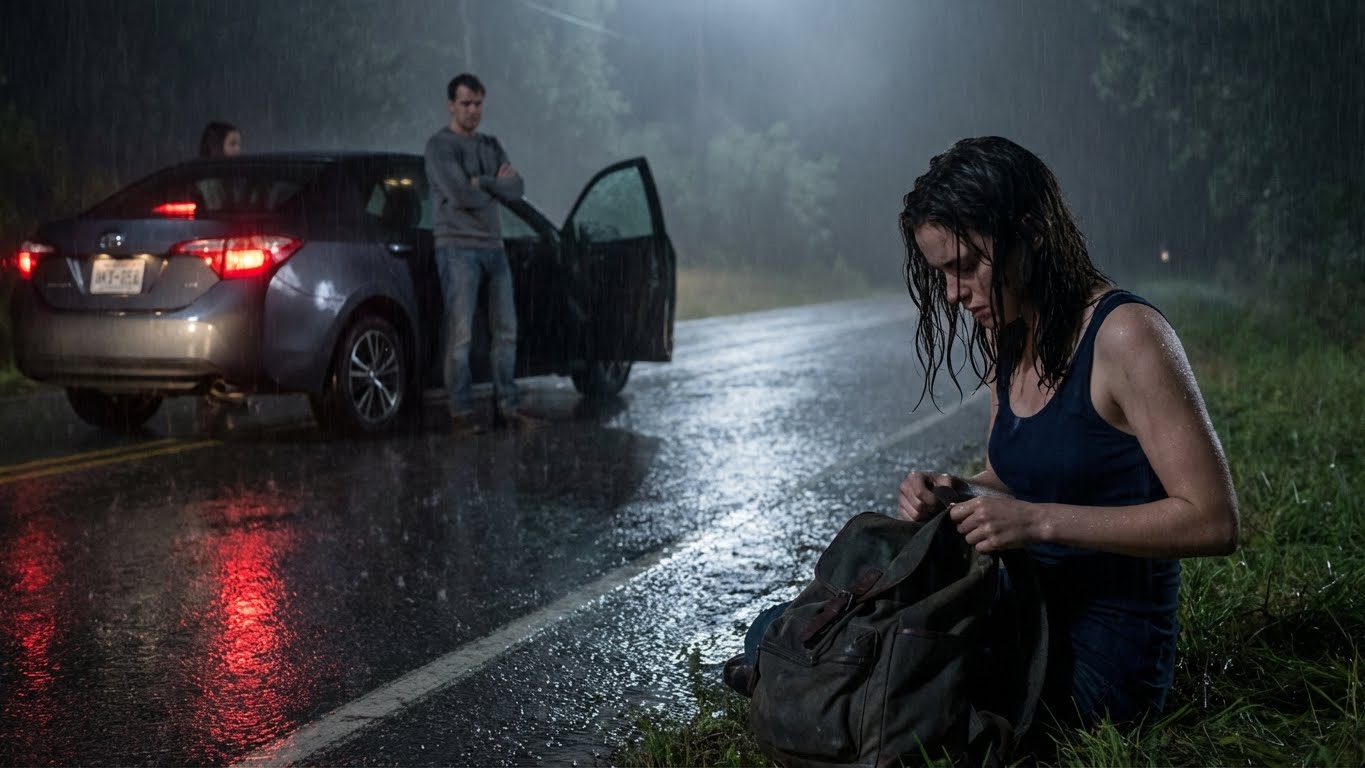 “You’re a burden” – my parents yanked open the car door, threw me onto the roadside in a downpour, my legs couldn’t stand, I couldn’t call for help, they floored the gas and shot into the dark night… they had no idea there was another strange car tailing them, a man stepped out and whispered, “No one gets to abandon you” – and from that moment on, the word “burden” slowly turned into their own worst nightmare.