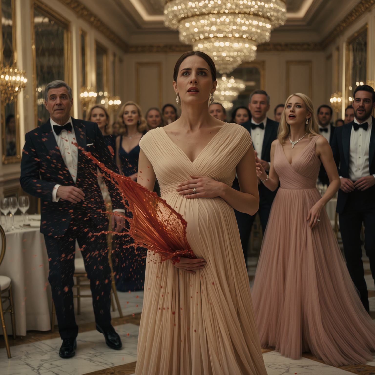 The night my mother-in-law let my husband’s mistress pour wine on my pregnant belly… and I walked back in owning his entire deal