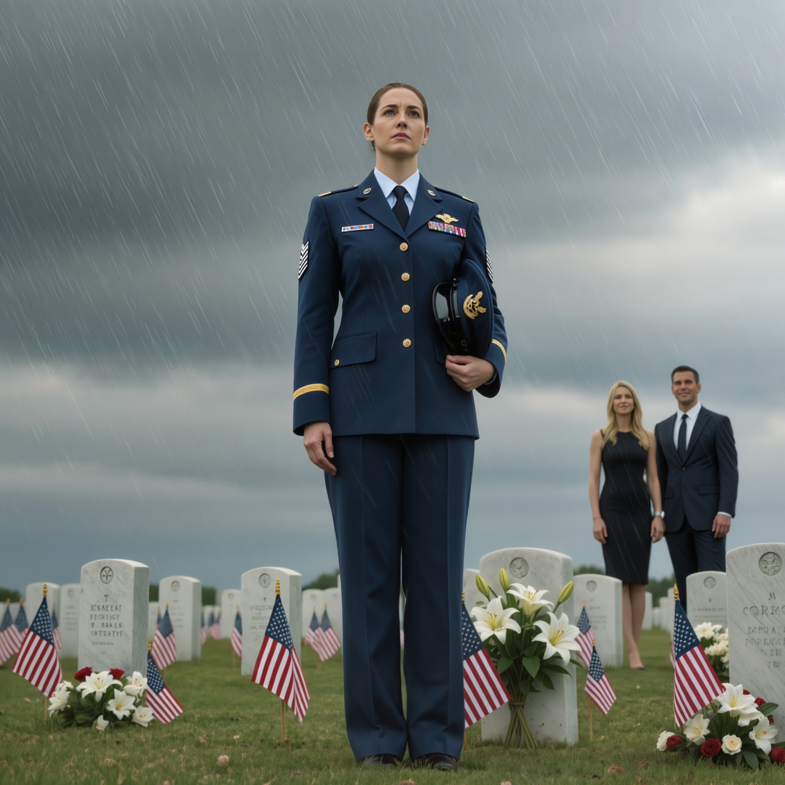 the day my sister mocked my uniform at our father’s funeral – and the doorbell that changed everything