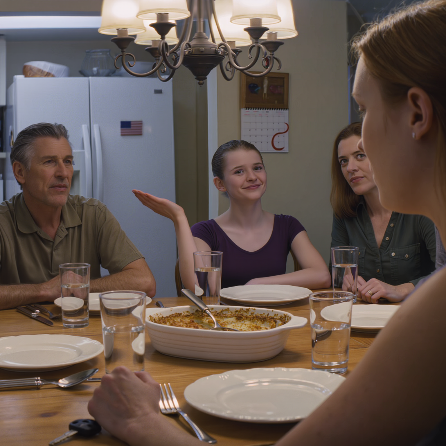 My little sister screamed at family dinner: “NO DOCTORS. YOU’RE COMING TO MY SHOW!” — I said no… the slap came so hard it knocked my chair sideways… my parents were ice-cold: “HER FUTURE MATTERS. YOUR LIFE NEVER DID.” I grabbed my keys and walked out… and then a strange alert WITH MY NAME on it made me go completely numb…