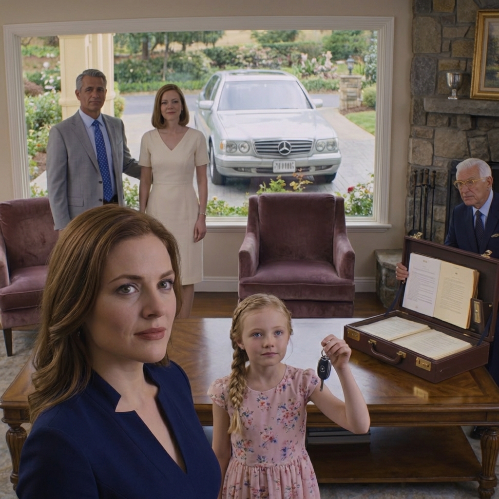 My parents sold Grandma’s 1892 Steinway for $95,000, wrapped the cash into a shiny Mercedes for my sister, and told me to stay quiet because Grandma was “too tired to notice”—but in a quiet hospital room she picked up her phone, called the one person they never expected, and scheduled Mom’s 60th birthday at a house my parents didn’t actually own.